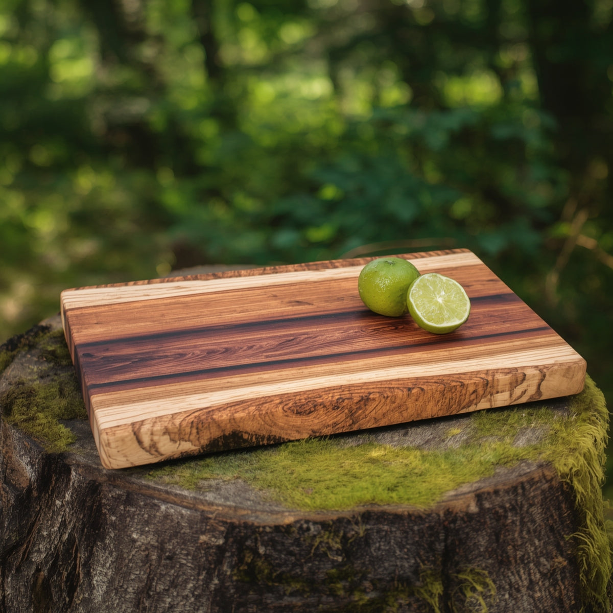Personalisierbares Servier- oder Schneidebrett aus Schwäbischem Palisander (Pflaume)